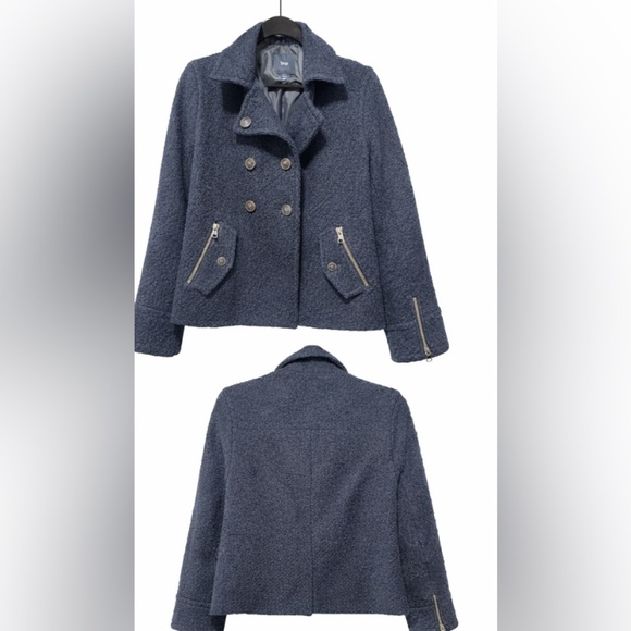 GAP Vintage Women's Wool Blend Navy Peacoat size Medium - Picture 3 of 6